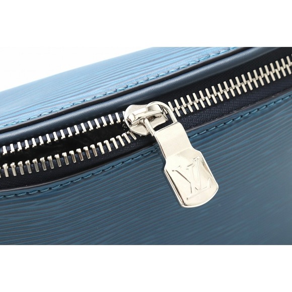 Epi Leather Bum Waist Body Shoulder Blue Azur - Picture 6 of 8